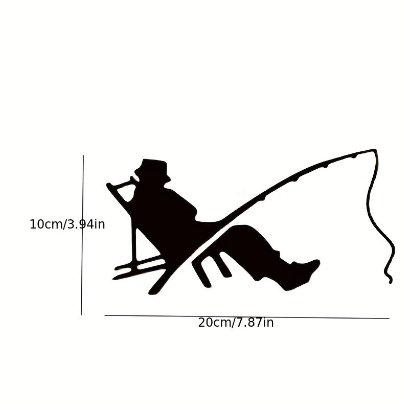 Car Fishing Sticker Decal Small Box Figure Boat Decoration