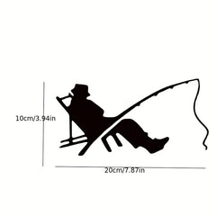 Car Fishing Sticker Decal Small Box Figure Boat Decoration