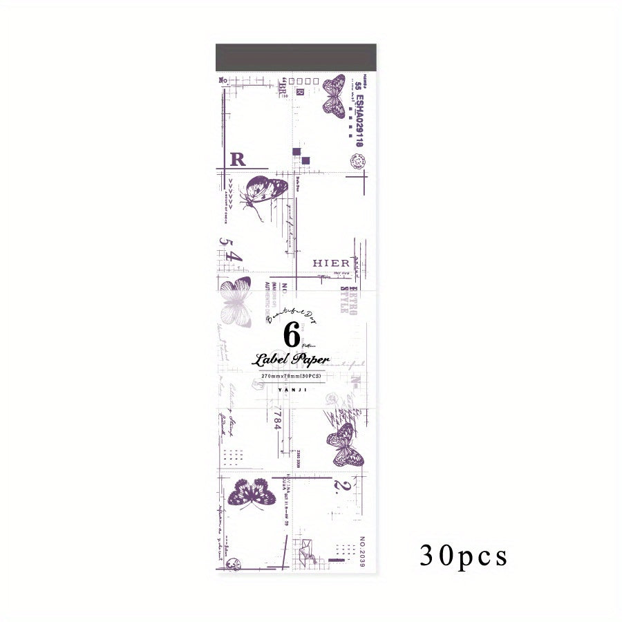 30 Sheets Memo Pad Summer Flower Series DIY Decoration Base Post