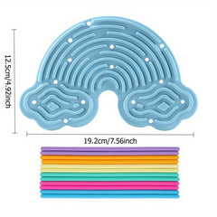 Silicone Space Sensory Board Toy with Astronaut & Planets