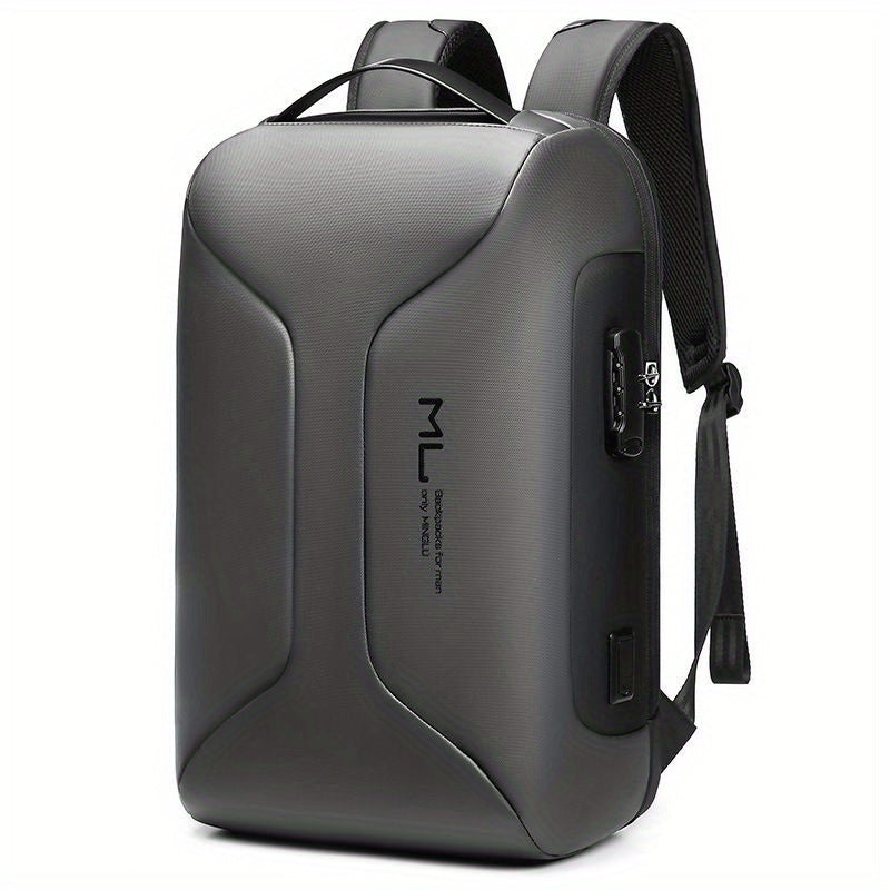 Men's Business Backpack USB Charging Anti Theft Lock Waterproof Bag Travel