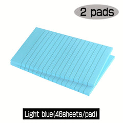 Large Sticky Notes 4x6 IN 9 Colors 46 Sheet pad Lined Sticky Notes