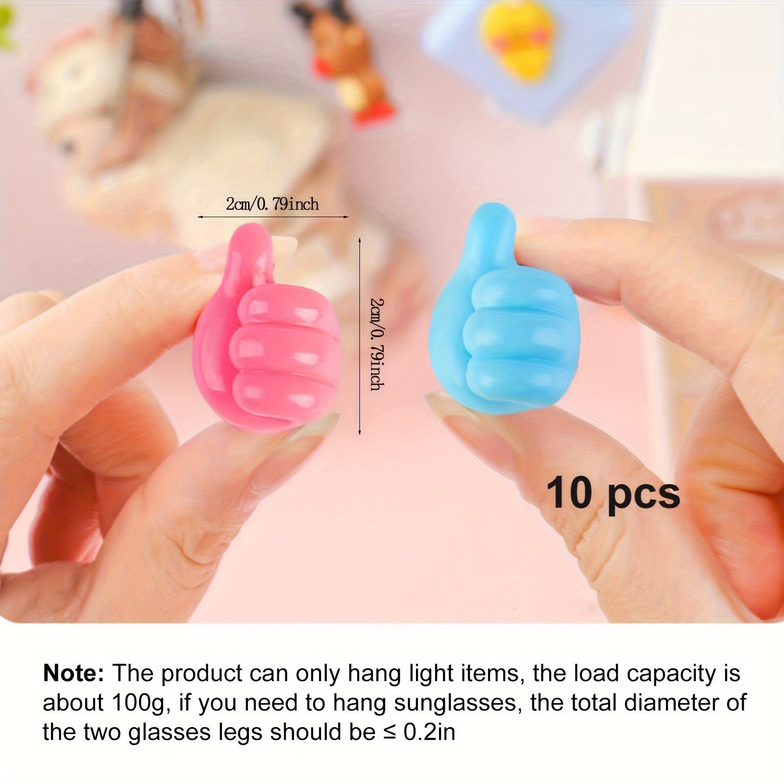 10pcs Big Thumb Wire Organizer Hook Hub Data Cable Storage