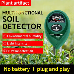 3-in-1 Soil Tester: Accurate PH and Humidity Readings