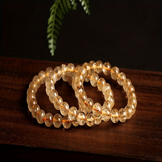 Golden Hair Crystal Bracelet Blonde Crystal Wealthy Beads Bracelet