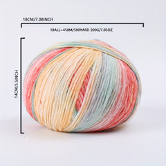 Jet Rainbow Acrylic Yarn for Crocheting & Knitting 458m