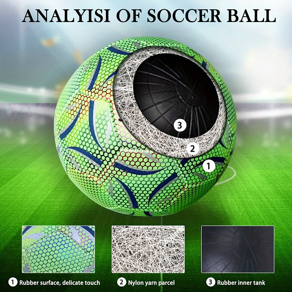 Reflective Soccer Ball No 5 for Competition and Training