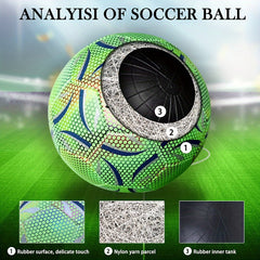 Reflective Soccer Ball No 5 for Competition and Training