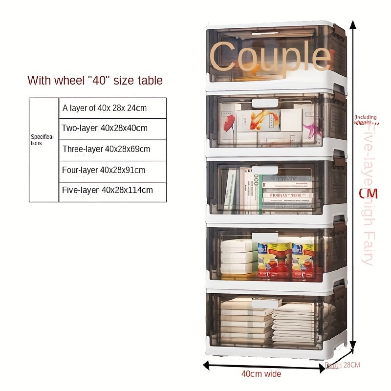 Foldable Storage Box Magnetic Suction for Clothes and Shoes