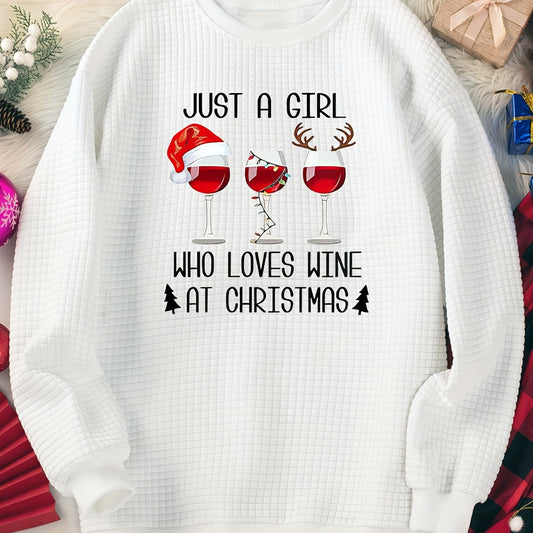Women's Plus Christmas Goblet Long Sleeve Lounge Top