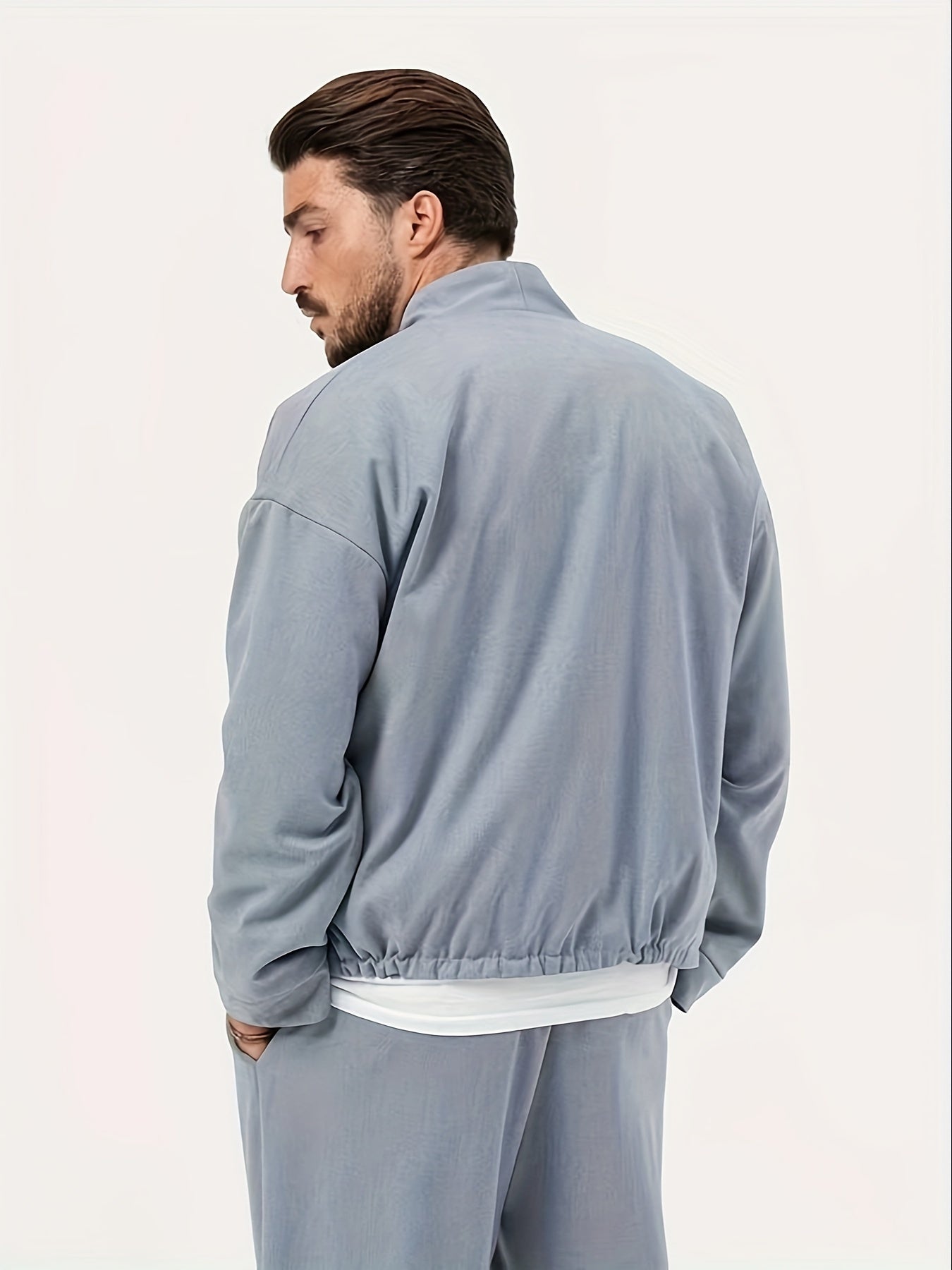 Men's 2 Piece Casual Jacket & Sweatpants Set for Spring Autumn
