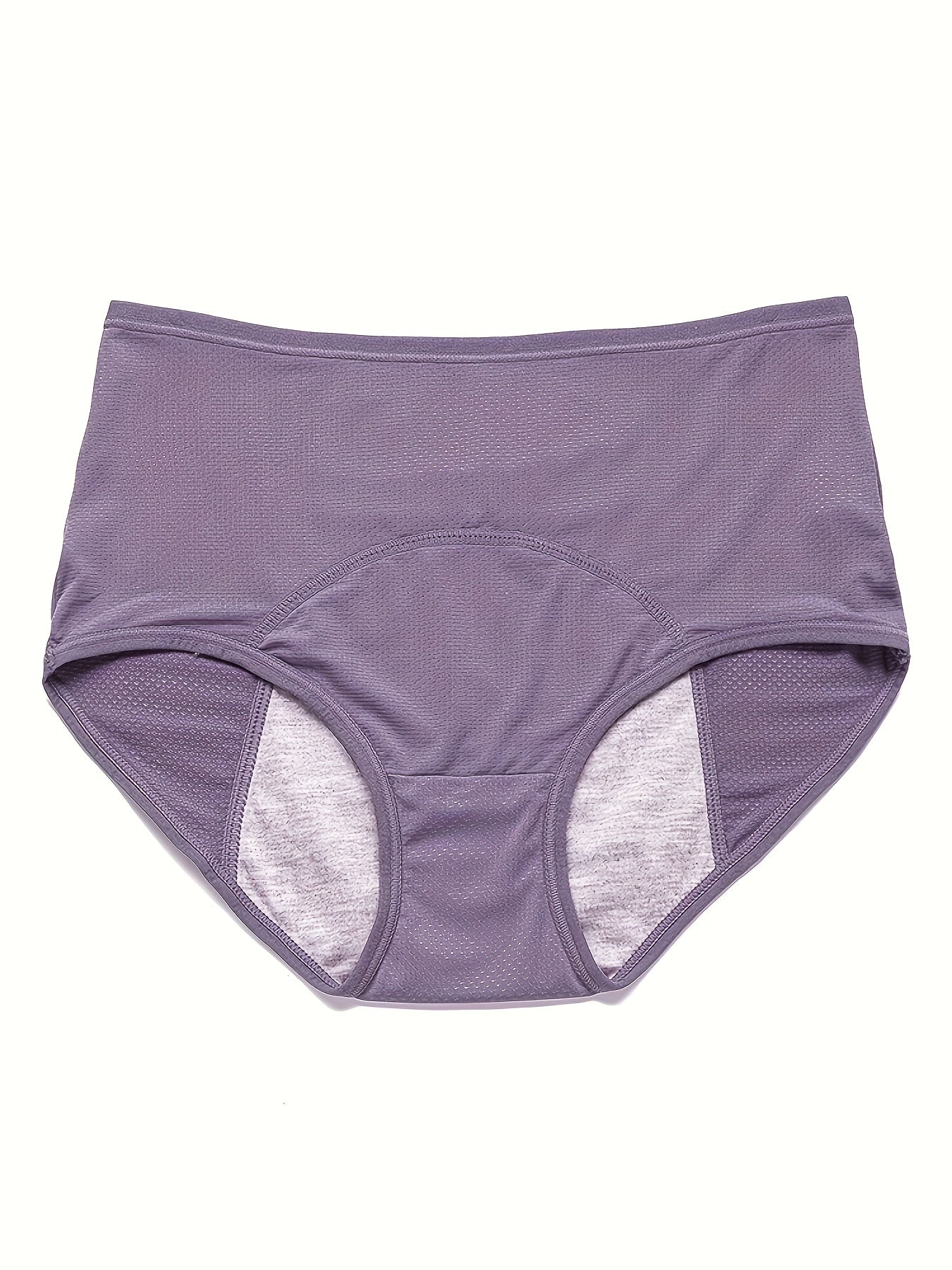 3 Pack Plus Size Mesh Holes Leakproof Period Underwear Set