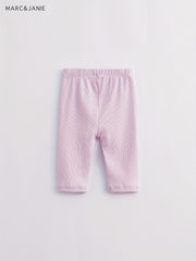 Girls Summer Cropped Leggings Assorted Colors Elastic Knit Pants