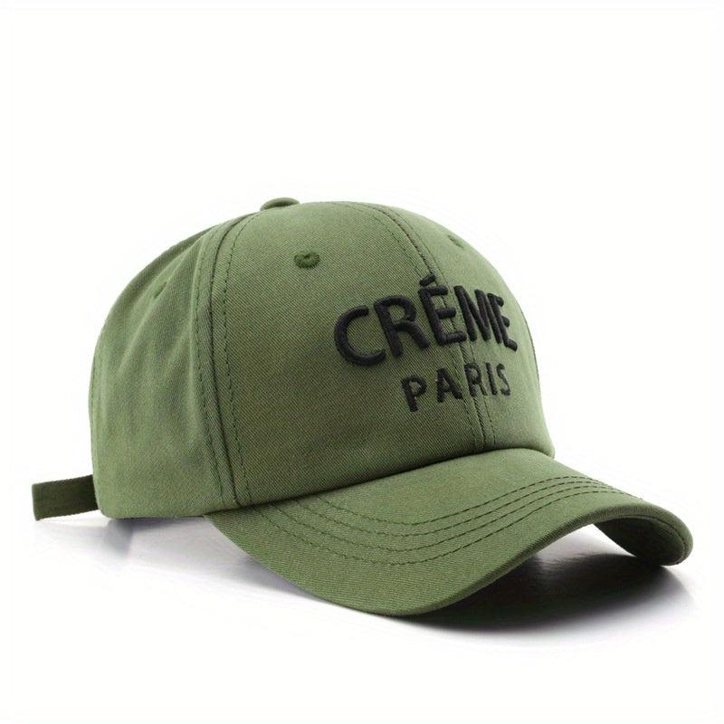 Letter Embroidery Peaked Cap Outdoor Men's Sun Hat Baseball Cap