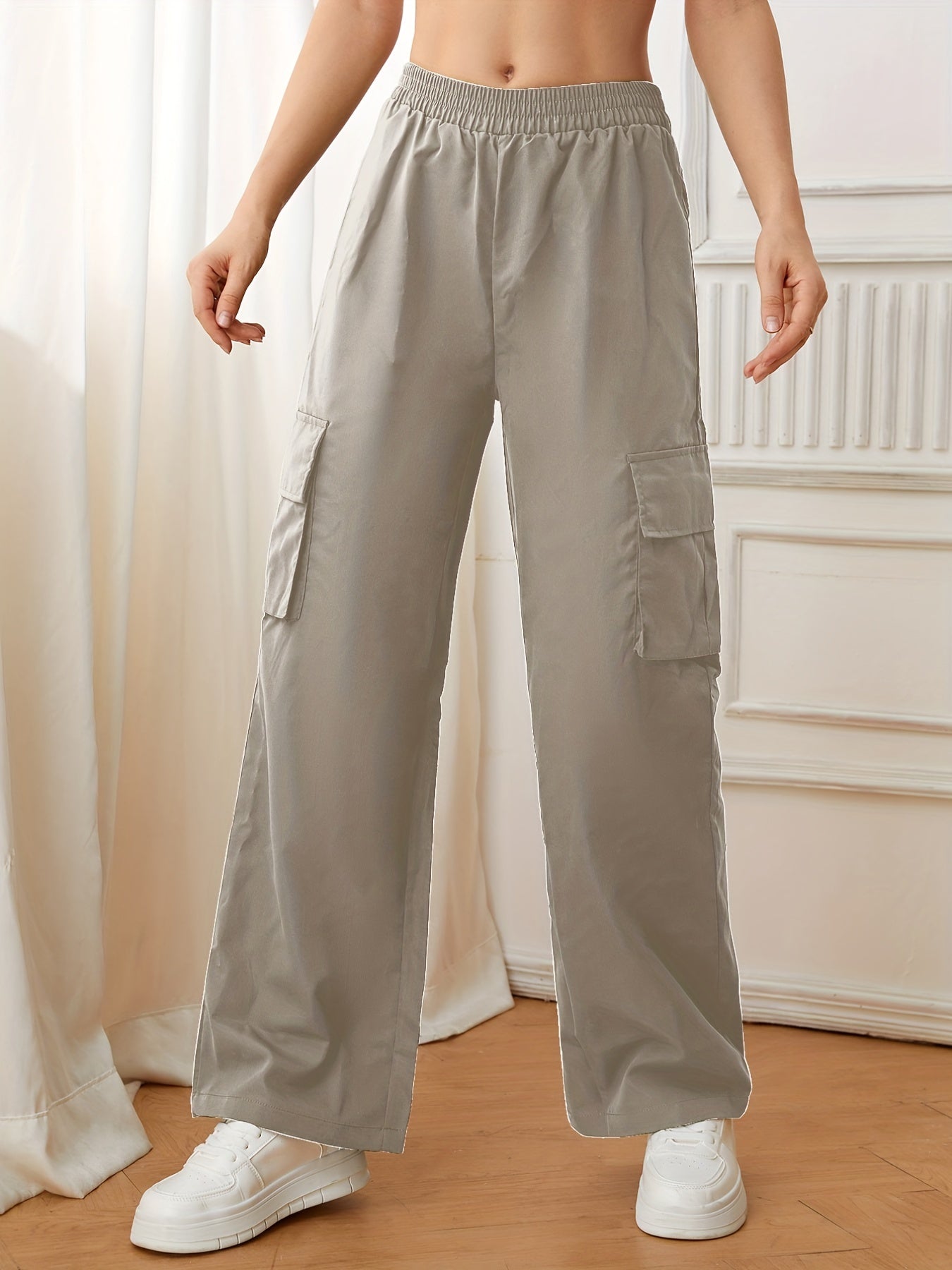 Cargo Pants Casual High Waist Pants Women's Clothing