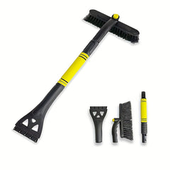 Extendable Snow Brush Ice Scraper Car Windshield Foam Grip 360 Pivoting Head