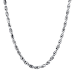 1pc Golden Silver Twist Chain Necklace Men Women Couple Necklace