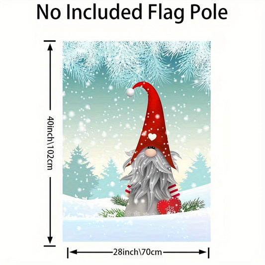 Christmas Winter Garden Yard Flag Banner Snow Decor Double Sided Welcome Flag