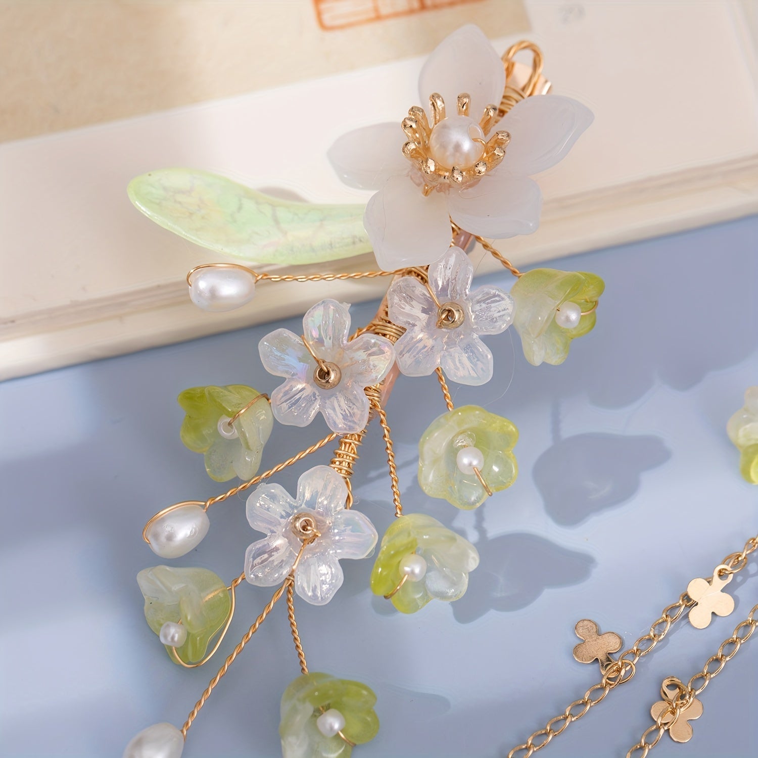 Ancient Style Hairpin Headdress Side Clip Cheongsam Costume Accessories