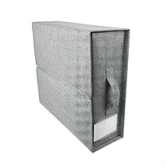 Vintage Foldable Storage Bag With Handles& Visible Window Large Capacity