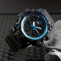 Boys Sports Watch Dual Display Electronic Waterproof Watch