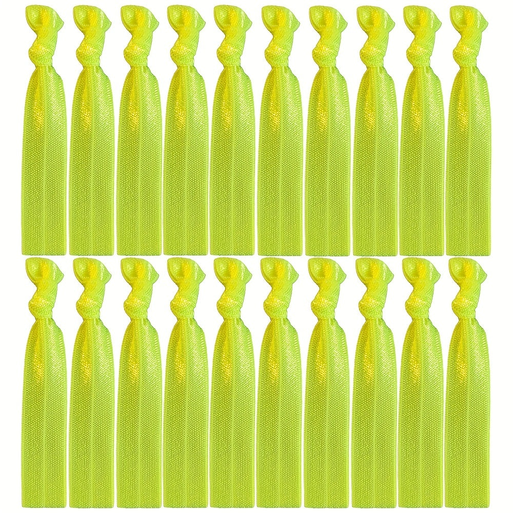 20pcs Knotted Hair Rope Elastic Ponytail Holder Hair Acces