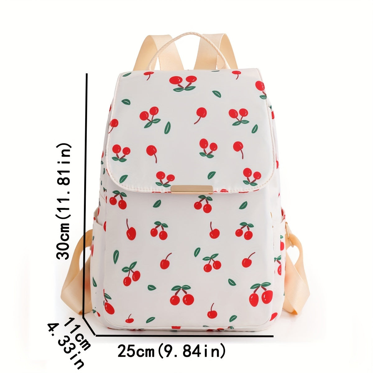 Butterfly Print Waterproof Backpack Lightweight Oxford School Bag