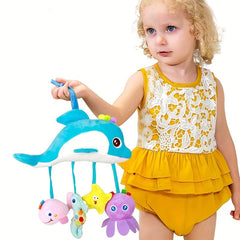 0-1 Years Old Baby Bed Bell Rattle Mirror Car Pendant