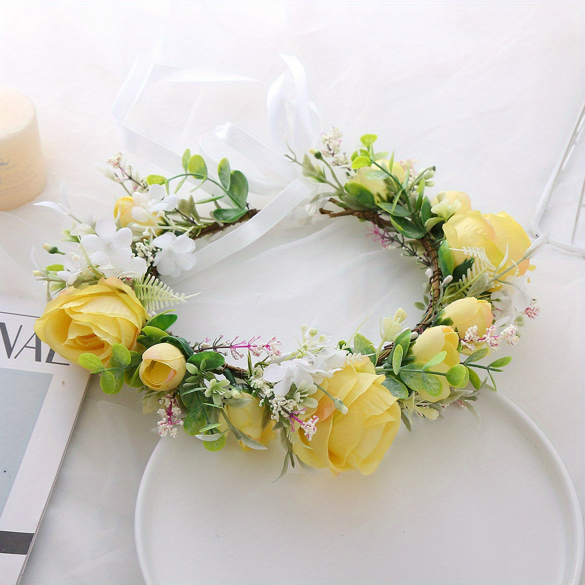 Children's Flower Wreath Hair Accessory for Wedding Party