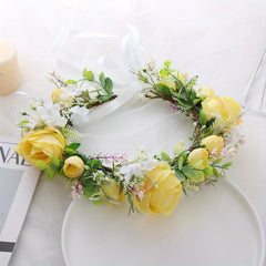 Children's Flower Wreath Hair Accessory for Wedding Party