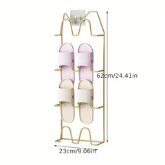 Corner Hanging Slippers Hook Rack Metal Drain Rack - Space Saving Organizer