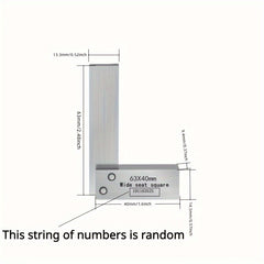 Steel Hardened Angle Ruler 90 Right Angle Set for Machinists