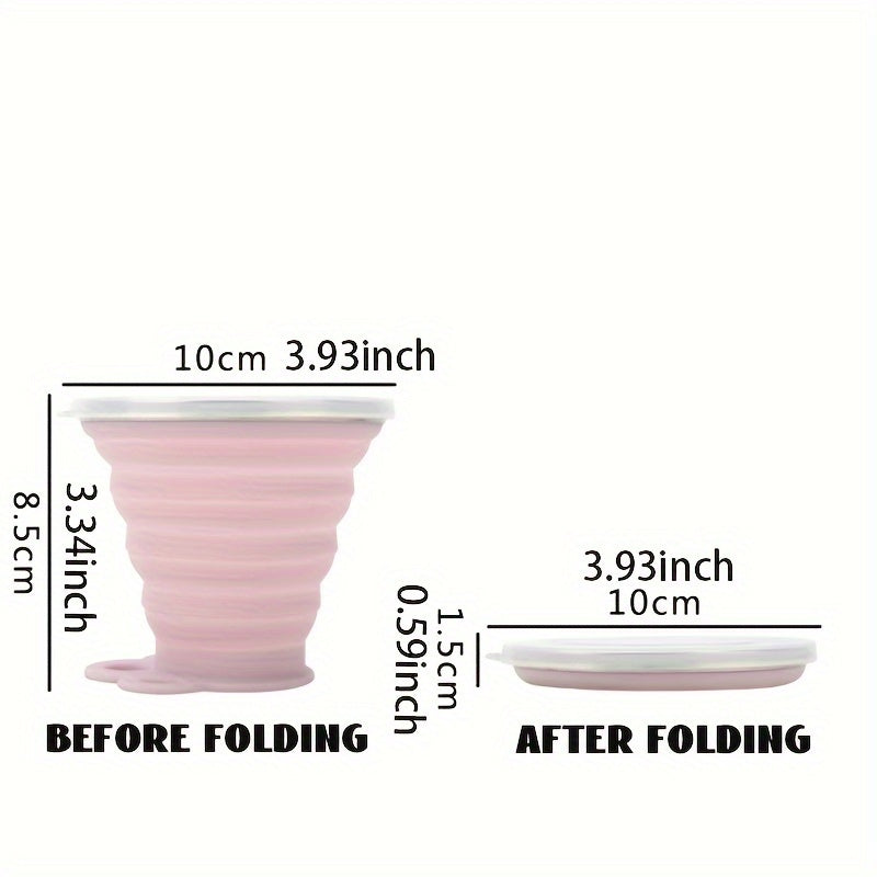 Silicone Outdoor Travel Cup Portable & Reusable for Camping Hiking