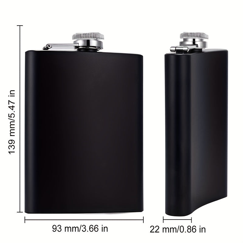 8oz Matte Hip Flask Stainless Steel Leak Proof Funnel Whiskey Flask Set