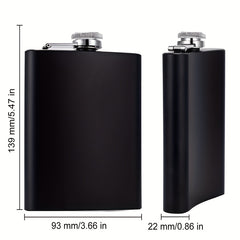 8oz Matte Hip Flask Stainless Steel Leak Proof Funnel Whiskey Flask Set