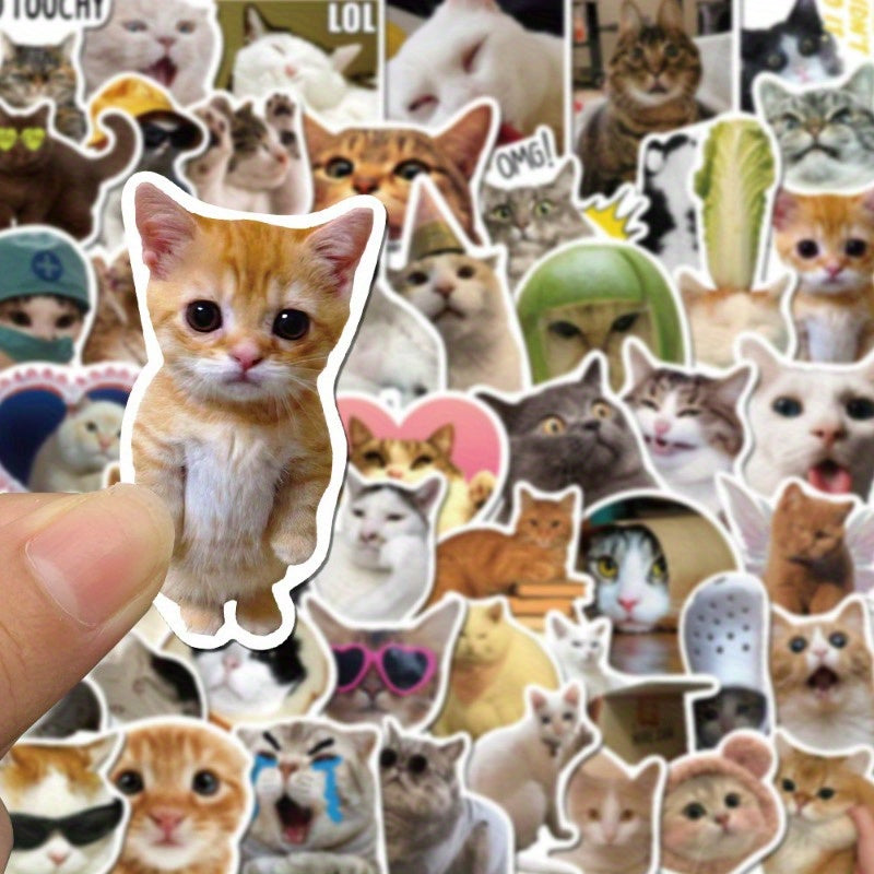 Cute Cat Stickers Waterproof Self Adhesive Decals