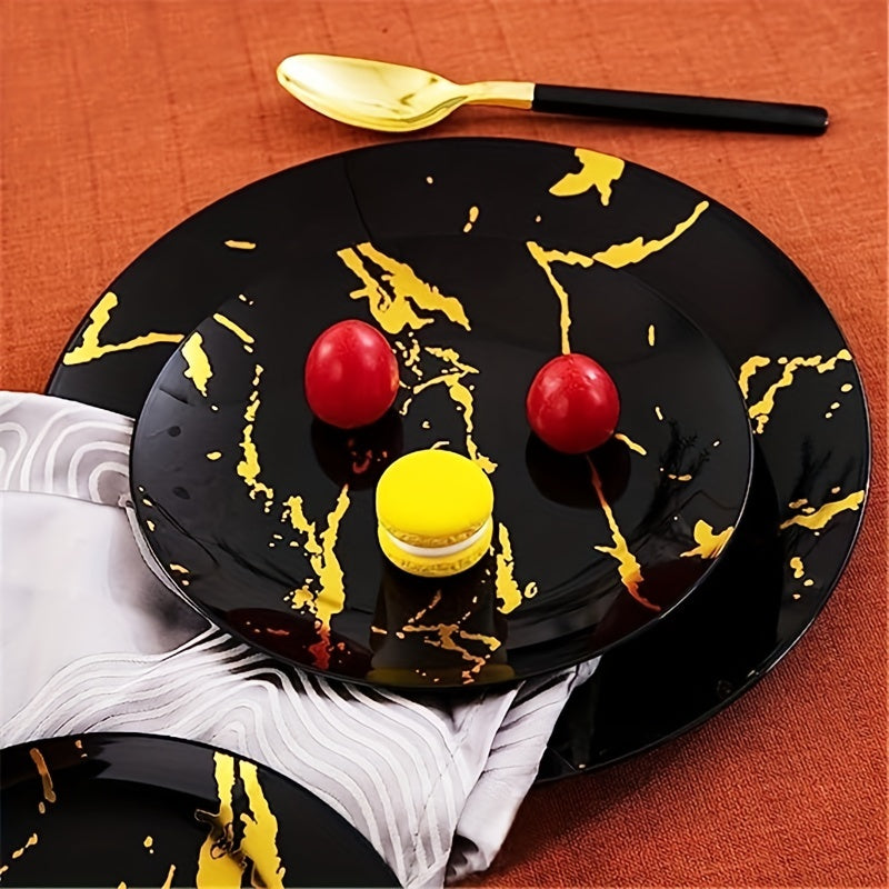 60pc Golden Disposable Plates for Halloween Thanksgiving Christmas