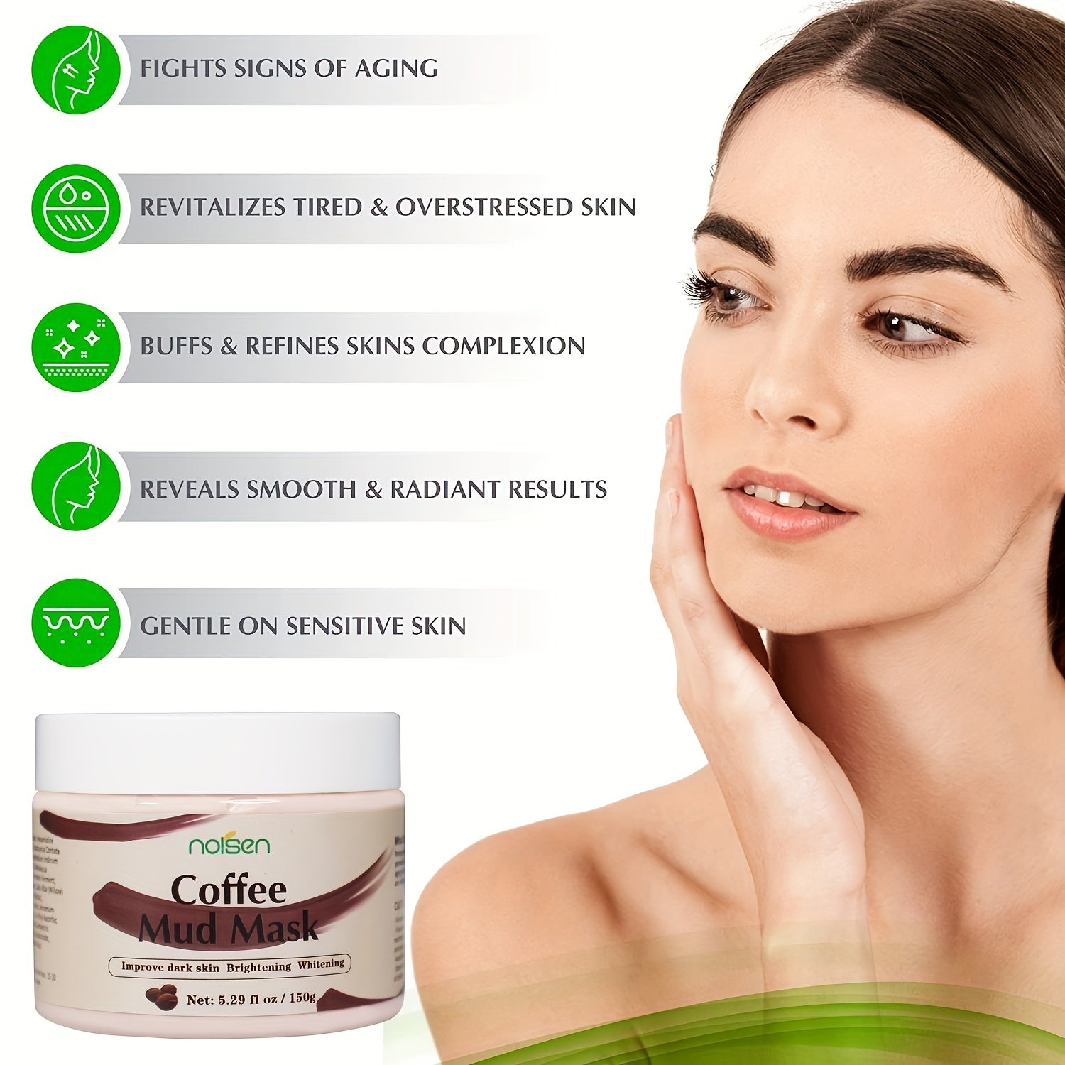 Coffee Mud Mask With Bentonite Clay Argan For Healthy Skin