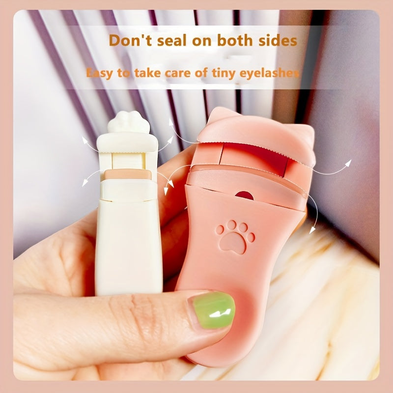 Mini Eyelash Curler Set - 4pcs Cat Claw Curler, Wide Angle Curler, Precision Cur