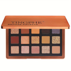 Pink Eyeshadow Palette 15 Colors Matte Shimmer Glitter Eye Shadow Makeup Kit