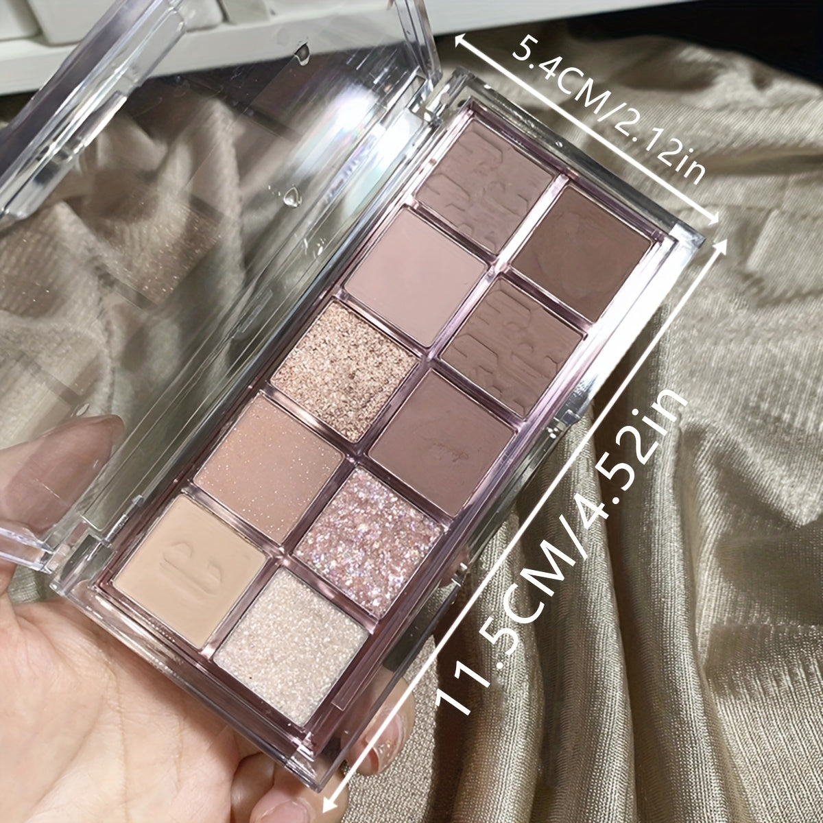 Matte Pearly Milk Tea Brown Nude Eyeshadow Palette for Daily Makeup