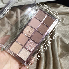 Matte Pearly Milk Tea Brown Nude Eyeshadow Palette for Daily Makeup