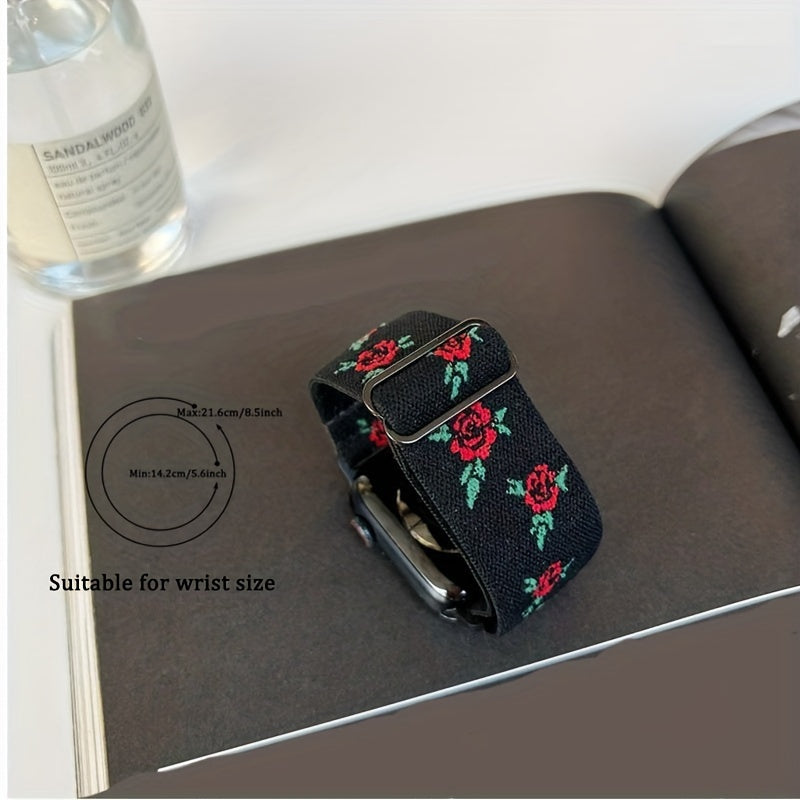 Embroidered Nylon Smart Watch Strap - Christmas Thanksgiving Gift