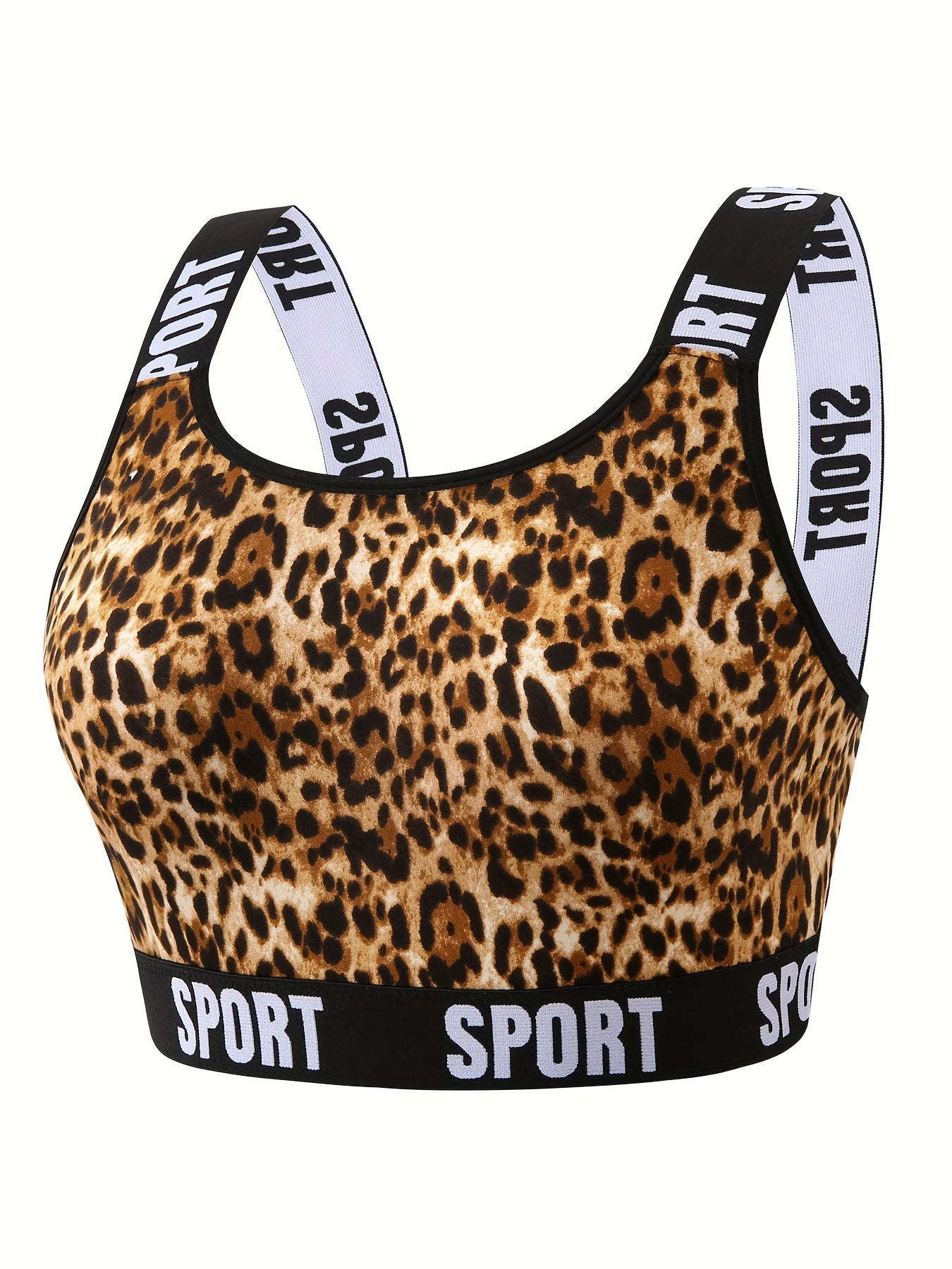  Leopard Print Seamless Bralette