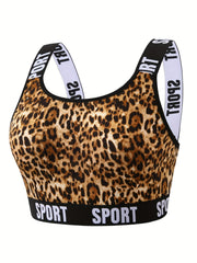  Leopard Print Seamless Bralette