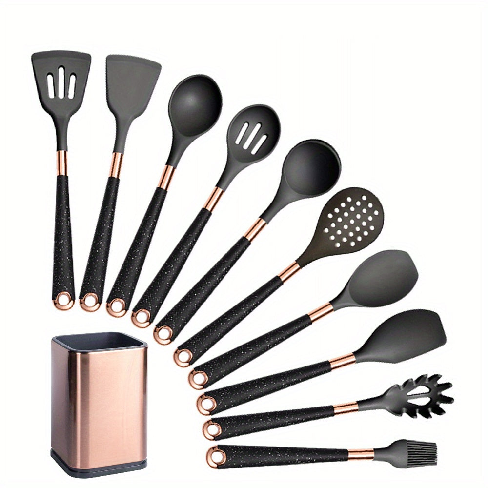 Silicone Utensil Set Non Stick Kitchen Tools Washable Cooking Utensils Kit
