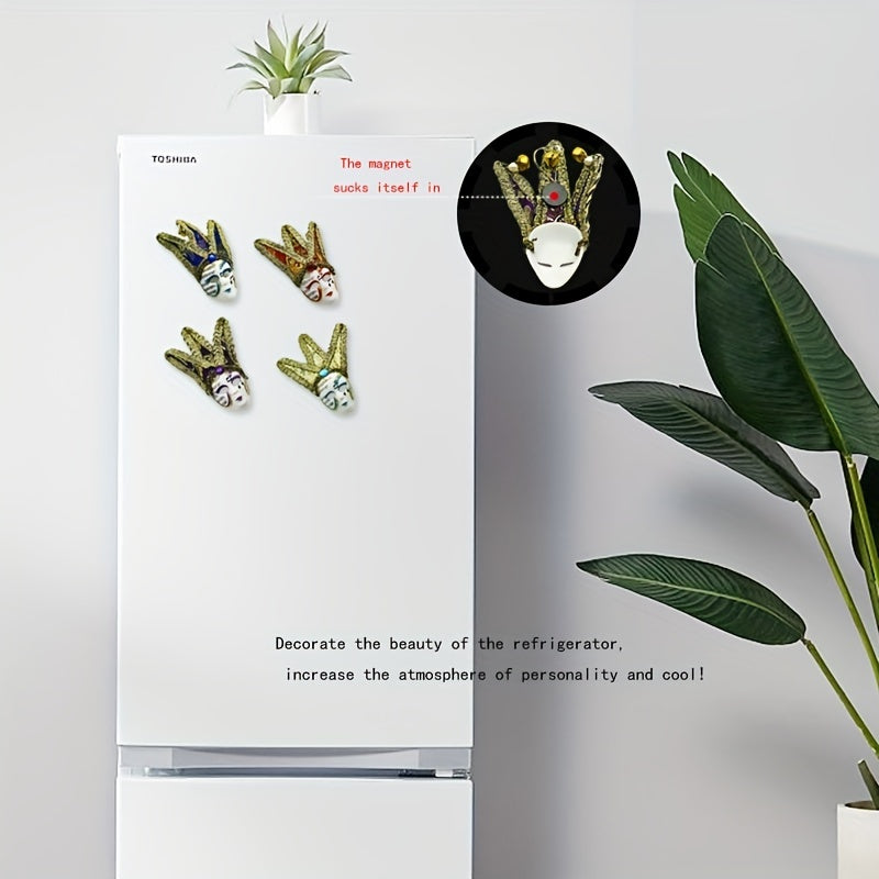Venetian Mask Fridge Magnets Travel Gift Whiteboard Sticker Decorative Magnets