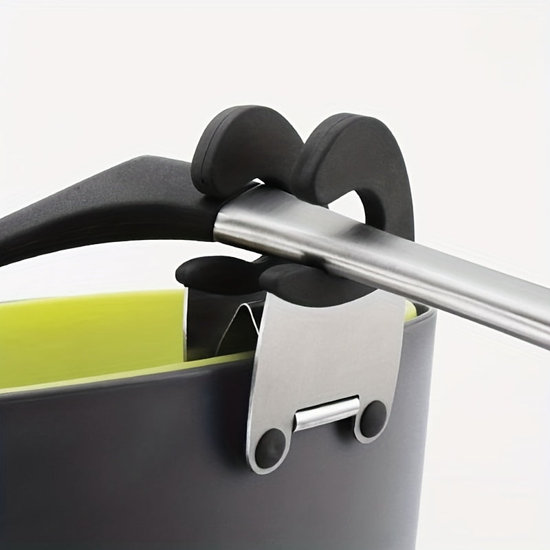 Stainless Steel Pot Spoon Holder with Silicone Grip