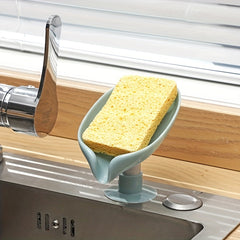 Leaf Shaped Soap Box Drain Soap Teay Countertop Bathroom Accessories