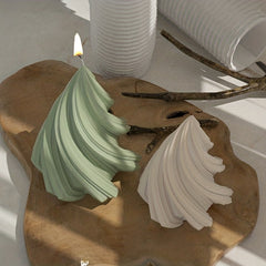 Resin Cone Candle Silicone Casting Mold Ornaments Plaster Spiral Mold